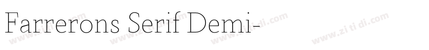 Farrerons Serif Demi字体转换